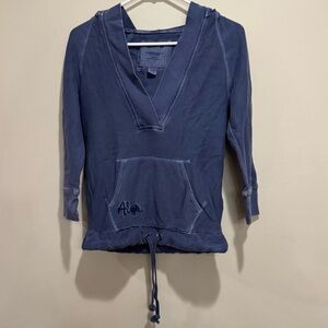 Y2K American Eagle Outfitters Vneck Hoodie with Drawstring Waist
